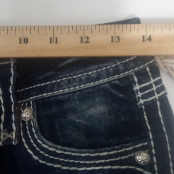 Rock Revival Women's Jeans 26 Bootcut Maria Embellished Shimmer NWOT - Picture 11 of 13